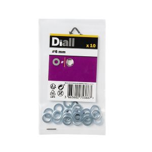 Image of Diall M6 Stainless steel Flat Washer Pack of 10