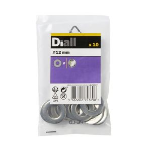 Image of Diall M12 Stainless steel Flat Washer Pack of 10