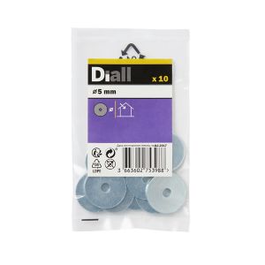 Image of Diall M5 Carbon steel Penny Washer Pack of 10