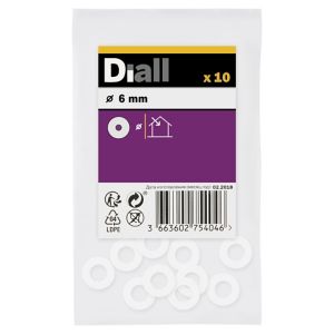 Image of Diall M6 Nylon Washer Pack of 10