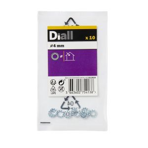 Image of Diall M4 Steel Shakeproof Washer Pack of 10
