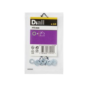 Image of Diall M5 Steel Shakeproof Washer Pack of 10