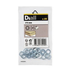 Image of Diall M4 Stainless steel Screw cup Washer Pack of 25