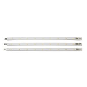 Image of Colours Donny Gloss Clear Mains-powered LED Under cabinet light IP20 Pack of 3