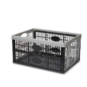 Image of Form Stuva Black & Grey 33L Foldable Storage crate