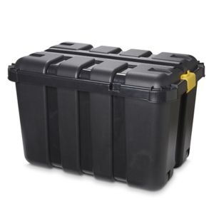 Form Skyda Heavy Duty Black 149L Plastic Nestable Storage Trunk