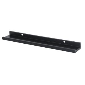 Image of Form Rigga Black Photo shelf (L)600mm (D)100mm