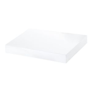 Image of Form Cusko Gloss white Floating shelf (L)300mm (D)235mm