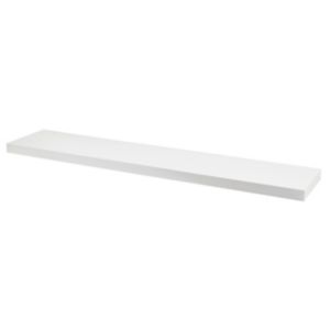 Image of Form Cusko Gloss white Floating shelf (L)1180mm (D)235mm