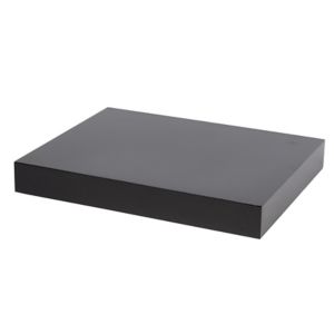 Image of Form Cusko Gloss black Floating shelf (L)300mm (D)235mm