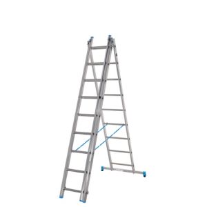 Image of Mac Allister Double 3-Way 27 tread Combination ladder