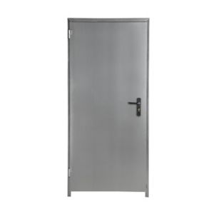 Image of E-Tour Galvanised Grey Steel External Back Door (H)2100mm (W)870mm