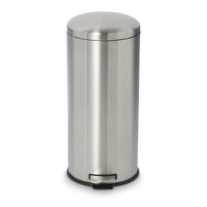 Image of Cooke & Lewis Tupelo Brushed Stainless steel Round Pedal bin 30L