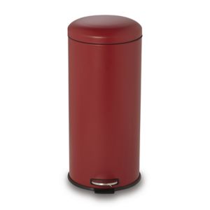 Image of Cooke & Lewis Tupelo Red Mild steel Round Pedal bin 30L