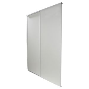 Image of Blizz White 2 door Sliding Wardrobe Door kit (H)2260mm (W)1800mm