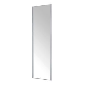 Image of Valla Silver effect Mirrored Sliding Wardrobe Door (H)2260mm (W)622mm
