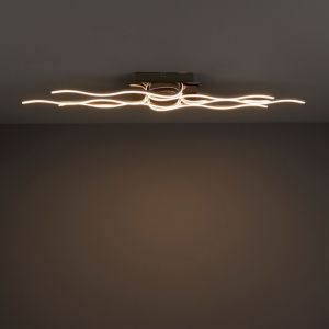 Image of Vaccus Brushed Chrome effect 6 Lamp Ceiling light