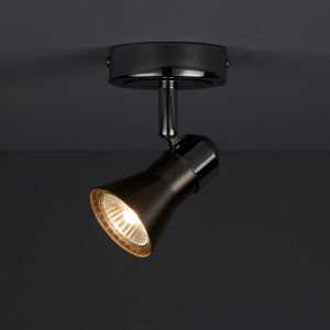 Image of Aphroditus Brushed Chrome effect Mains-powered Spotlight