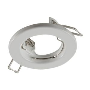 Image of Gloss White Non-adjustable Round Downlight bezel