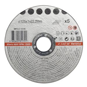 Image of Metal Cutting disc (Dia)125mm Pack of 5