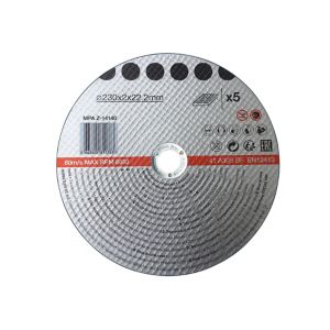 Image of Metal Cutting disc (Dia)230mm Pack of 5