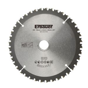 Image of Erbauer 40T Circular saw blade (Dia)160mm