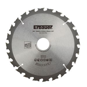 Image of Erbauer 24T Circular saw blade (Dia)184mm