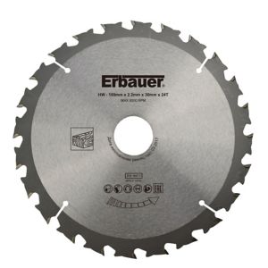 Image of Erbauer 24T Circular saw blade (Dia)190mm