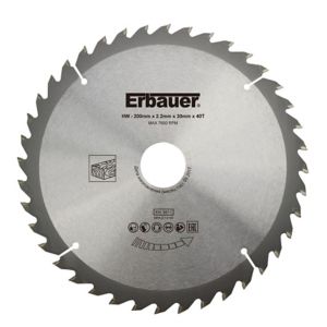 Image of Erbauer Circular saw blade (Dia)200mm
