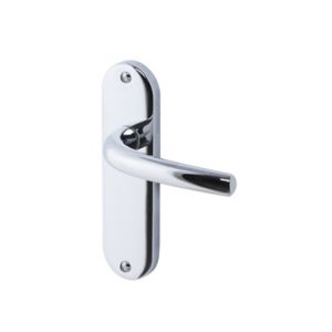Image of Soure Polished Chrome effect Internal Straight Latch Door handle Pair