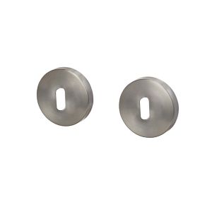Image of Colours Rosace Polished Chrome effect Stainless steel Door escutcheon Pack of 2