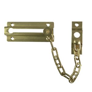 Image of Smith & Locke TT4001 Polished Brass effect Steel Door chain (L)195mm