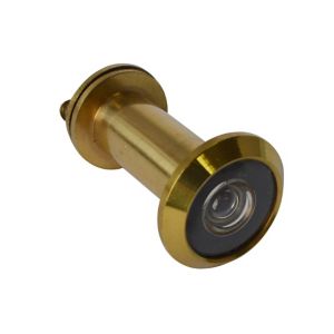 Image of Smith & Locke Galvanised Brass 180° Door viewer (Dia)25.9mm