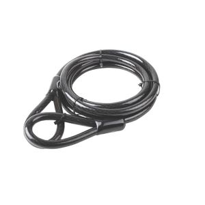 Image of Smith & Locke Black Braided steel Security cable (L)3m (Dia)15mm