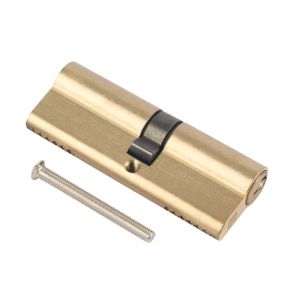 Image of Smith & Locke Brass Single Euro Cylinder lock (L)100mm (W)33mm