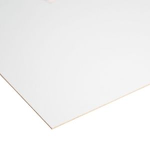 Image of Smooth White Hardboard (L)1.22m (W)0.61m (T)3mm