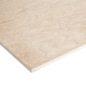 Image of Smooth Hardwood Plywood Board (L)2.44m (W)1.22m (T)9mm