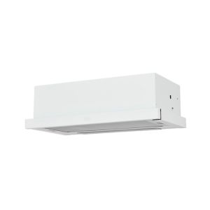 Image of Cooke & Lewis CLTHW60 White Steel Telescopic Cooker hood (W)60cm