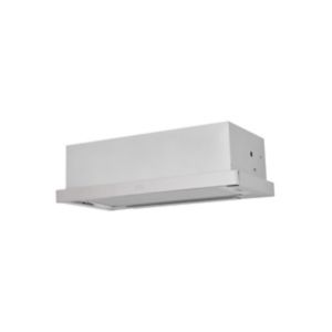 Image of Cooke & Lewis CLTHS60 Inox Stainless steel Telescopic Cooker hood (W)60cm