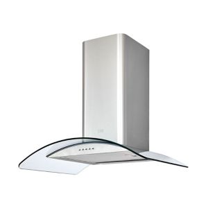 Image of Cooke & Lewis CLCGS60 Inox Stainless steel Curved Cooker hood (W)60cm