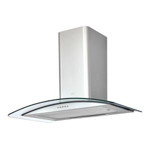 Image of Cooke & Lewis CLCGS70 Inox Stainless steel Curved Cooker hood (W)70cm