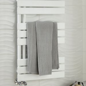 Image of Blyss Boxwood 379W White Towel warmer (H)900mm (W)500mm
