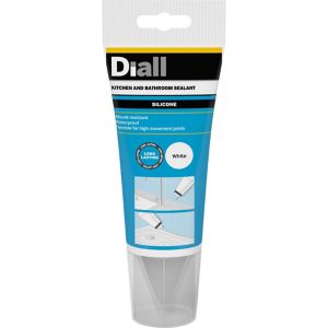 Image of Diall Mould resistant White Kitchen & bathroom Silicone-based Sanitary sealant 150ml