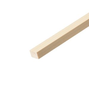 Image of Smooth Square edge Pine Stripwood (L)0.9m (W)25mm (T)15mm