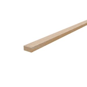 Cheshire Mouldings Smooth Square Edge Mdf Stripwood (L)2.4M (W)25mm (T)18mm