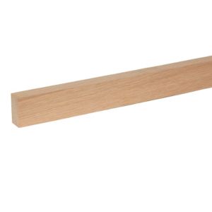 Image of Smooth Square edge Oak Stripwood (L)0.9m (W)46mm (T)21mm