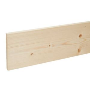 Image of Smooth Planed Square edge Whitewood spruce Stick timber (L)2.4m (W)144mm (T)18mm