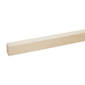 Image of Smooth Planed Square edge Whitewood spruce Stick timber (L)2.4m (W)34mm (T)27mm
