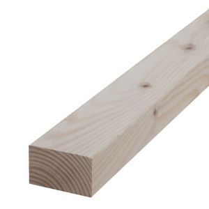 Image of Round edge Whitewood spruce C16 CLS timber (L)2.4m (W)89mm (T)38mm