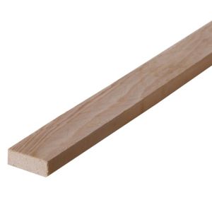 Image of Rough sawn Whitewood Stick timber (L)2.4m (W)38mm (T)15mm Pack of 8